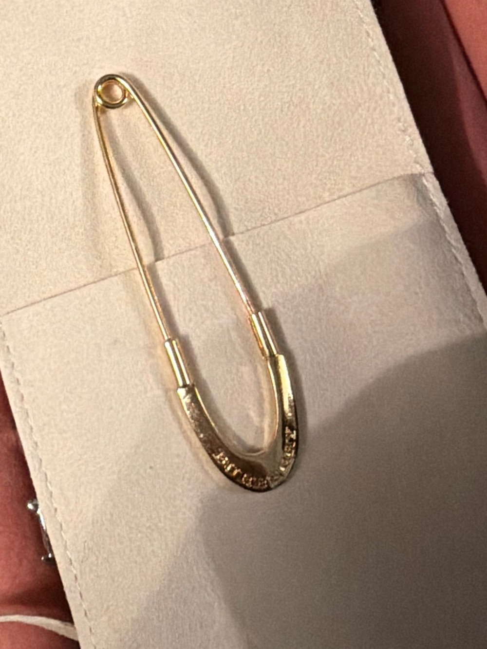 Burberry Gold Tone Scarf Pin
